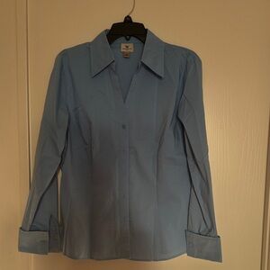 Worthington Sky Blue Tailored Button-Down Shirt